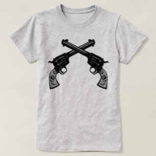 Retro krussed-pistolen t-shirt