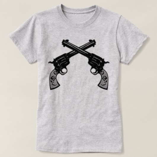 Retro krussed-pistolen t-shirt (Design voorkant)