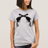 Retro krussed-pistolen t-shirt (Voorkant)