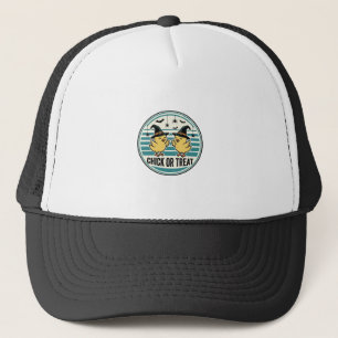 Retro Kuiken Of Behandel Halloween Kuikens Ontwerp Trucker Pet