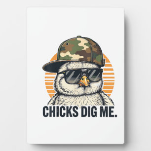 Retro Kuikens Vinden Me Grappig Pasen Camouflage P Fotoplaat