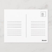 Retro kunst ansichtkaarten-tekst gepersonaliseerd briefkaart (Achterkant)