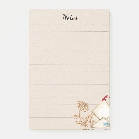  retro kunst en Kraft  illustraties Post-it® Notes (Voorkant)