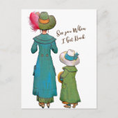 Retro  Kunst Vrouw Kind | BRIEFKAART (Voorkant)