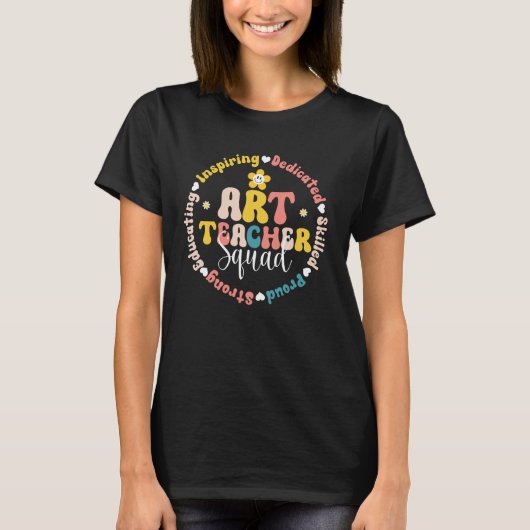 Retro Kunstleraar Team T-shirt (Voorkant)