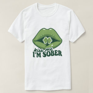 Retro kus me Ik ben nuchter T-shirt
