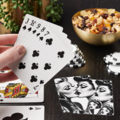 Retro kus pin-ups pokerkaarten (Insitu)