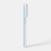 Retro Kust Blauw Witte Strepen Aangepaste Naam iPhone Hoesje (Rechterkant)