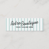 Retro kustgestreepte mini visitekaartjes (Voorkant)