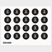 Retro Kwanzaa Africa Ronde Sticker (Vel)
