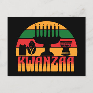 Retro Kwanzaa Briefkaart