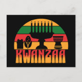 Retro Kwanzaa Briefkaart (Voorkant)