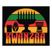 Retro Kwanzaa Foto Afdruk (Voorkant)