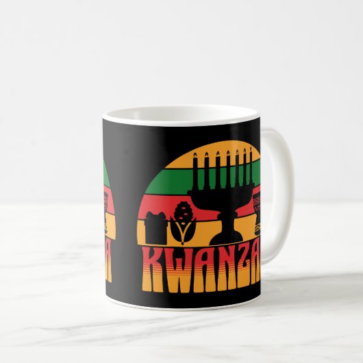 Retro Kwanzaa Koffiemok (Voorkant rechts)