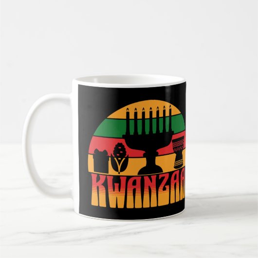 Retro Kwanzaa Koffiemok (Links)