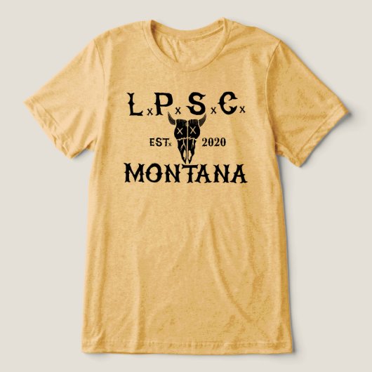 Retro L.P.S.C. Tri-Blend Shirt (Design voorkant)