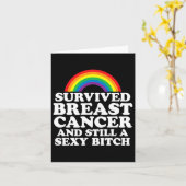 Retro La Hands Skeleton Los Angeles Handtekeningen Kaart (Gele Bloem)