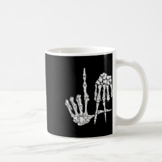 Retro La Hands Skeleton Los Angeles Handtekeningen Koffiemok