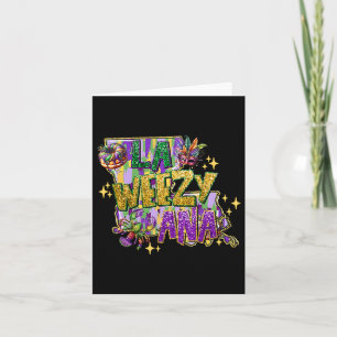Retro La Weezy Louisiana Kaart Mardi Gras New Orle