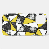 Retro laag poly geometrisch patroon Case-Mate iPhone case (Achterkant (horizontaal))