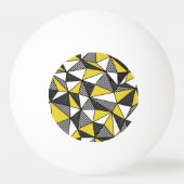 Retro laag poly geometrisch patroon pingpongbal (Achterkant)