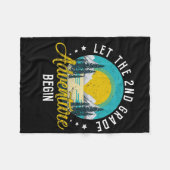 Retro laat het 2e klas avontuur CK naar SC Fleece Deken (Voorkant (Horizontaal))