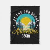 Retro laat het 2e klas avontuur CK naar SC Fleece Deken (Voorkant)