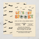 Retro Laat Spooky Kostuum Halloween Party Krijgen Kaart (Voorkant / Achterkant)