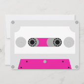 Retro Laatste Disc Cassettebandje Bachelorette Par Kaart (Achterkant)
