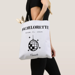 Retro Laatste Disco Bachelorette Feest Aangepaste Tote Bag