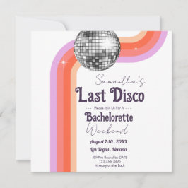 Retro Laatste Disco Meidenavakantie  Save The Date