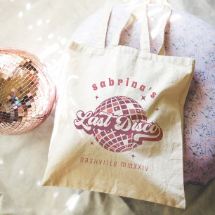 Retro Laatste Disco Meidenavakantie Tote Bag