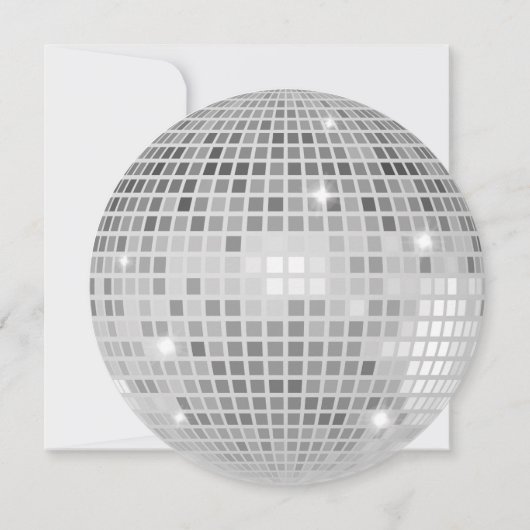 Retro laatste disco vrijgezellenfeest kaart (Achterkant)