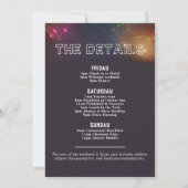 Retro laatste disco vrijgezellenweekend kaart (Achterkant)