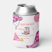 Retro Laatste Rodeo Cowgirl Western Bachelorette Blikjeskoeler (Blikje Voorkant)