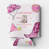 Retro Laatste Rodeo Cowgirl Western Bachelorette Blikjeskoeler (Achterkant)