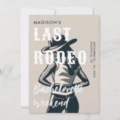 Retro Laatste Rodeo Ink Sketch Routebeschrijving B Kaart (Voorkant)