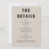 Retro Laatste Rodeo Ink Sketch Routebeschrijving B Kaart (Achterkant)