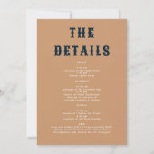 Retro Laatste Rodeo Poster Art Glam Chic Bachelore Kaart (Achterkant)