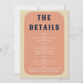 Retro Laatste Rodeo Poster Route Bachelorette Kaart (Achterkant)