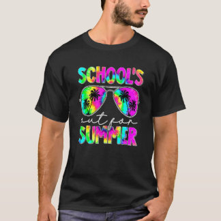 Retro laatste schooldag School is uit voor de zome T-shirt
