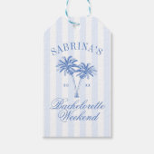 Retro Laatste Toast Aan De Kust Bachelorette Cadeaulabel (Voorkant)