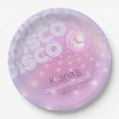 Retro Laatste Uitbarsting Disco Bachelorette ID928 Papieren Bordje (Voorkant)