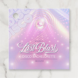 Retro Laatste Uitbarsting Disco Bachelorette v2 ID Bedankjes Labels