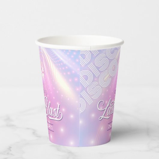 Retro Laatste Uitbarsting Disco Bachelorette v2 ID Papieren Bekers (Rechts)