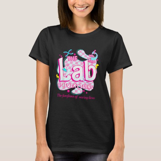 Retro Lab Week 2024 Medisch Lab Tech Team Patiënt T-shirt (Voorkant)