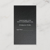 Retro Label Barber Blade en bard Leather (Achterkant)