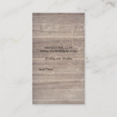 Retro Label Barber Blade en Beard Wood Panel (Achterkant)