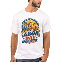 Retro Labor Day Amerikaanse Arbeiders Grafische T-