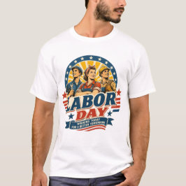 Retro Labor Day Amerikaanse Arbeiders Grafische T- T-shirt